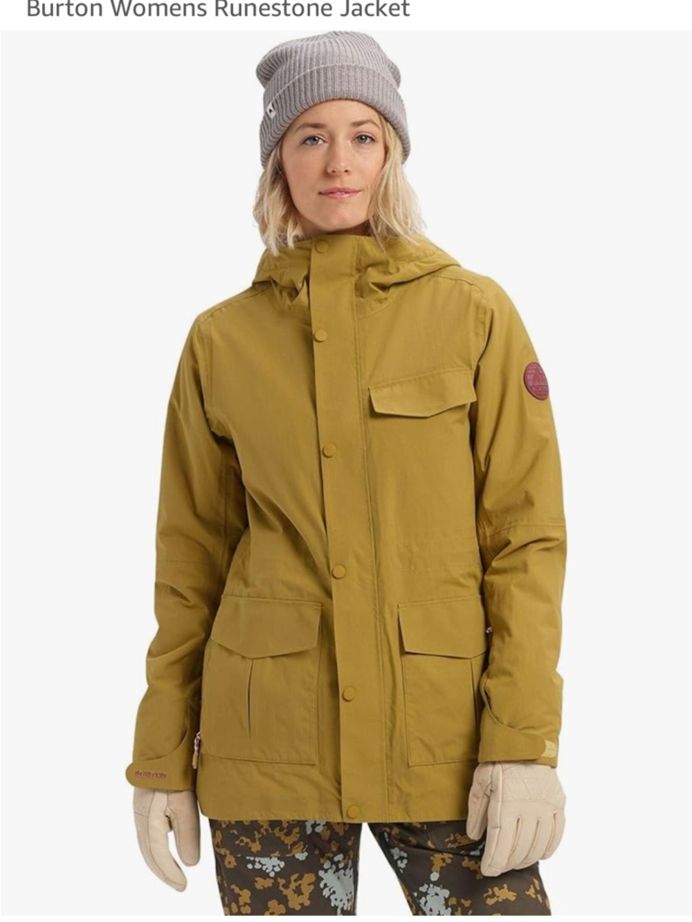 Burton Women's Runestone Jacket - Mustard Yellow